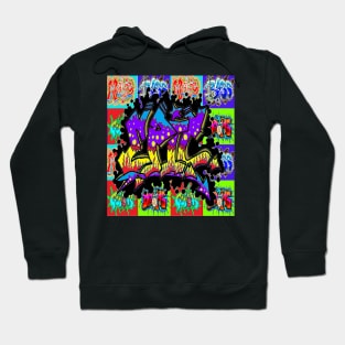 graffiti epic music pattern 2 Hoodie